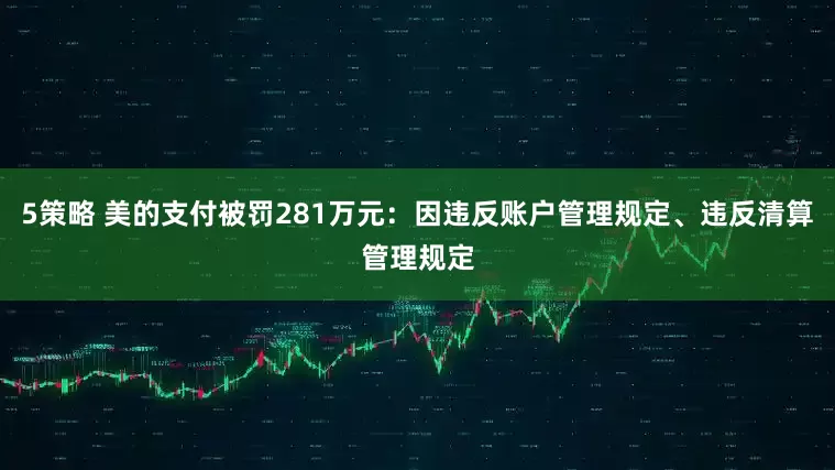 5策略 美的支付被罚281万元：因违反账户管理规定、违反清算管理规定
